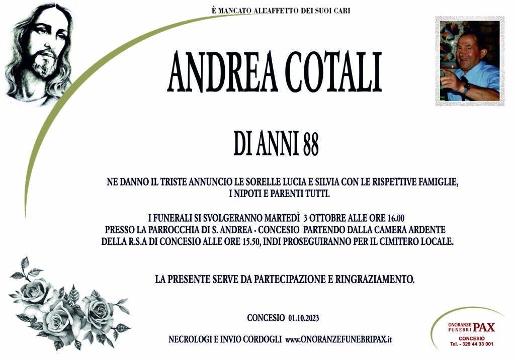 ANDREA COTALI - MANIFESTO