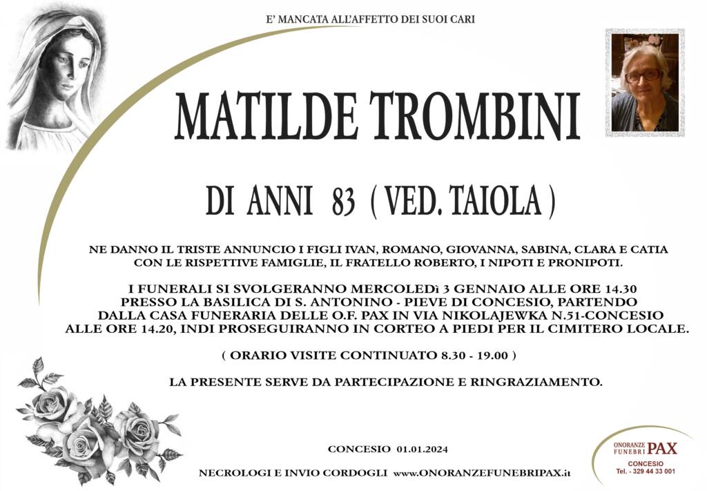 MATILDE TROMBINI - MANIFESTO