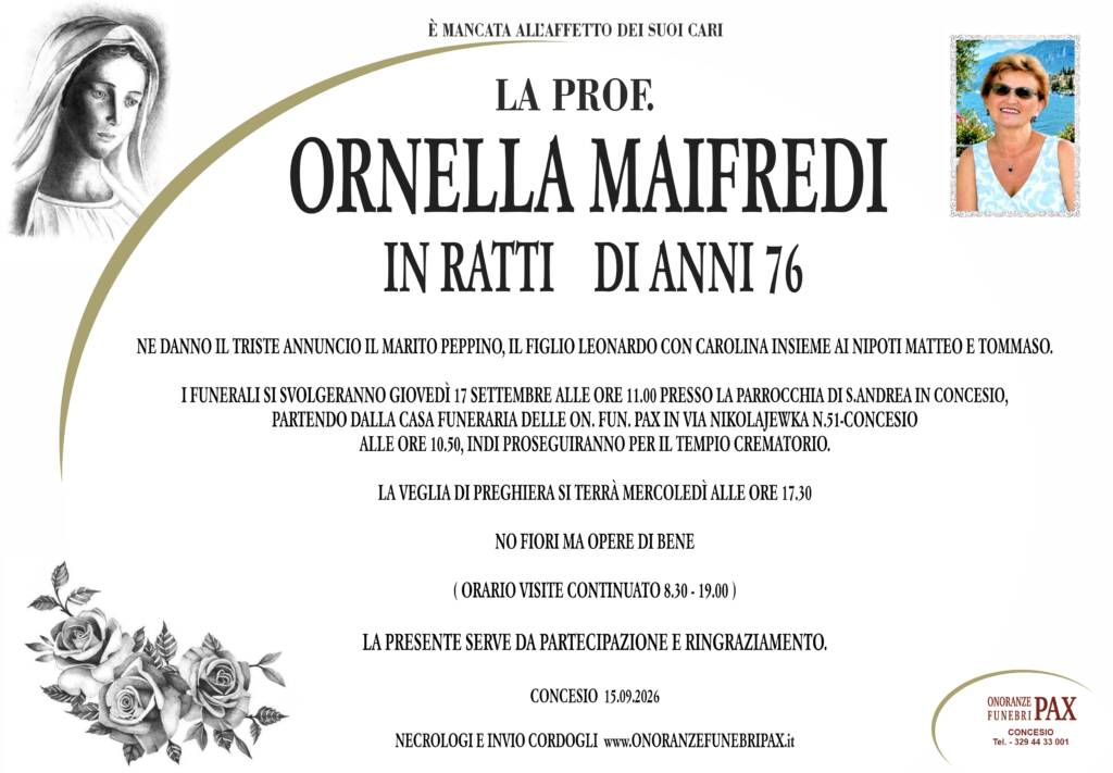 ORNELLA MAIFREDI - MANIFESTO