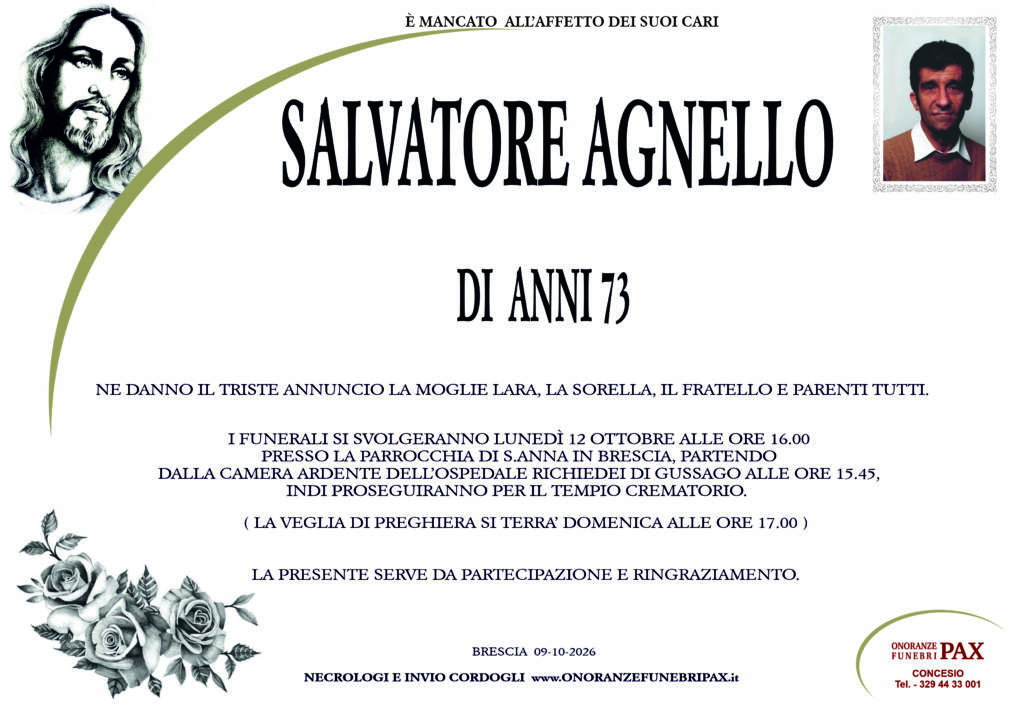 SALVATORE AGNELLO-MANIFESTO SITO